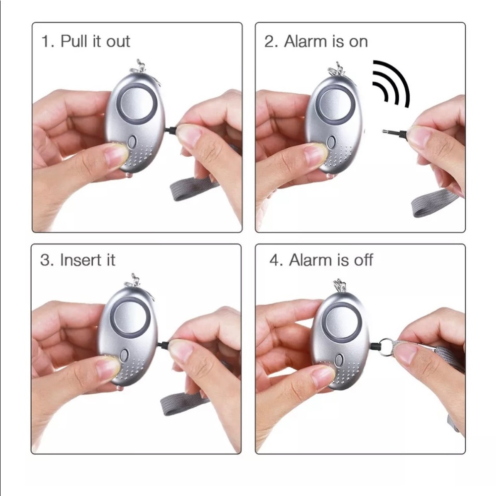 Personal KeyChain Alarm With LED Light - Picture 3 of 13